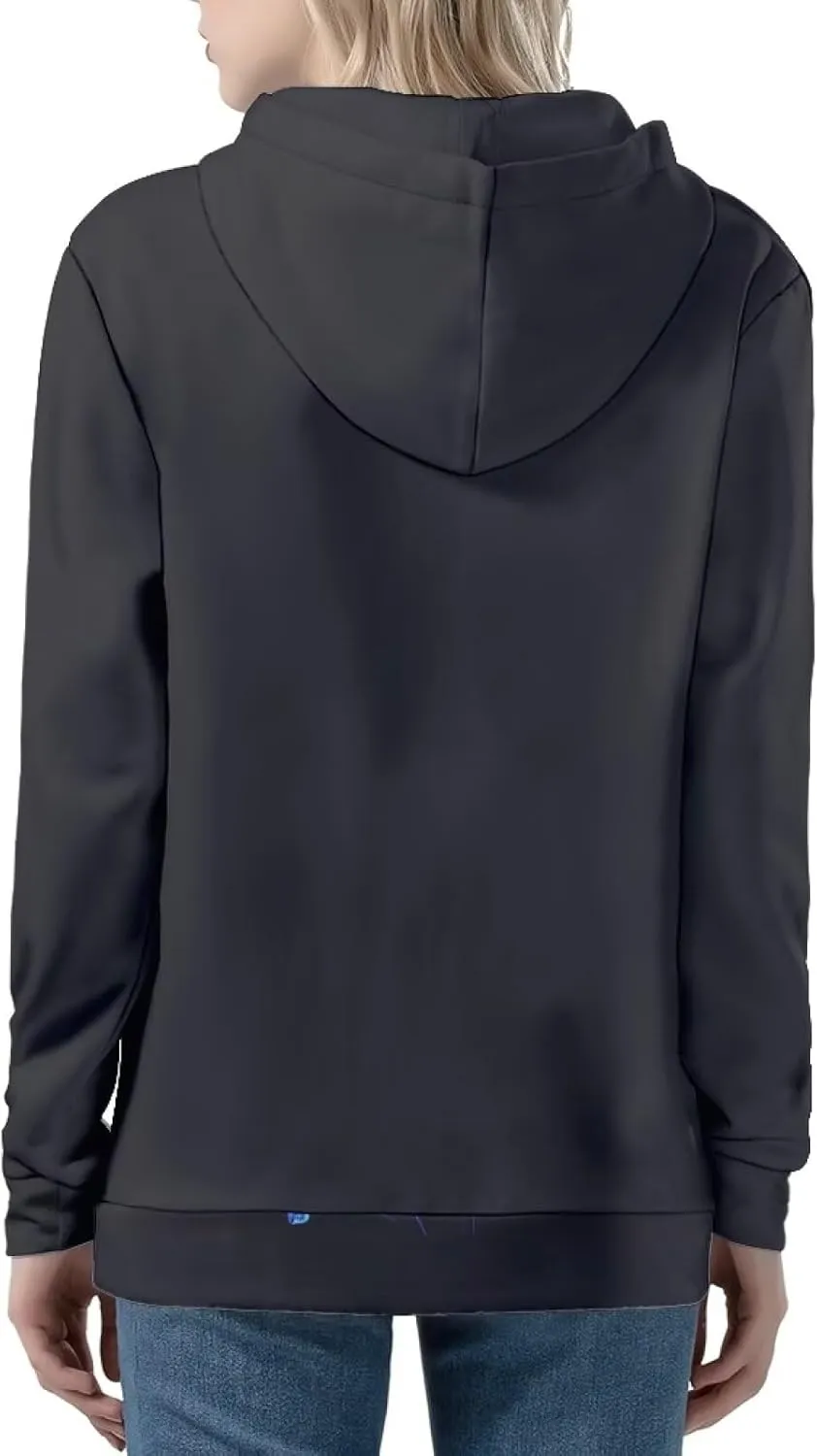 Women's Zip up Oversized Sweatshirts Long Sleeve Hooded Jacket Casual Zipper Tops with Pockets