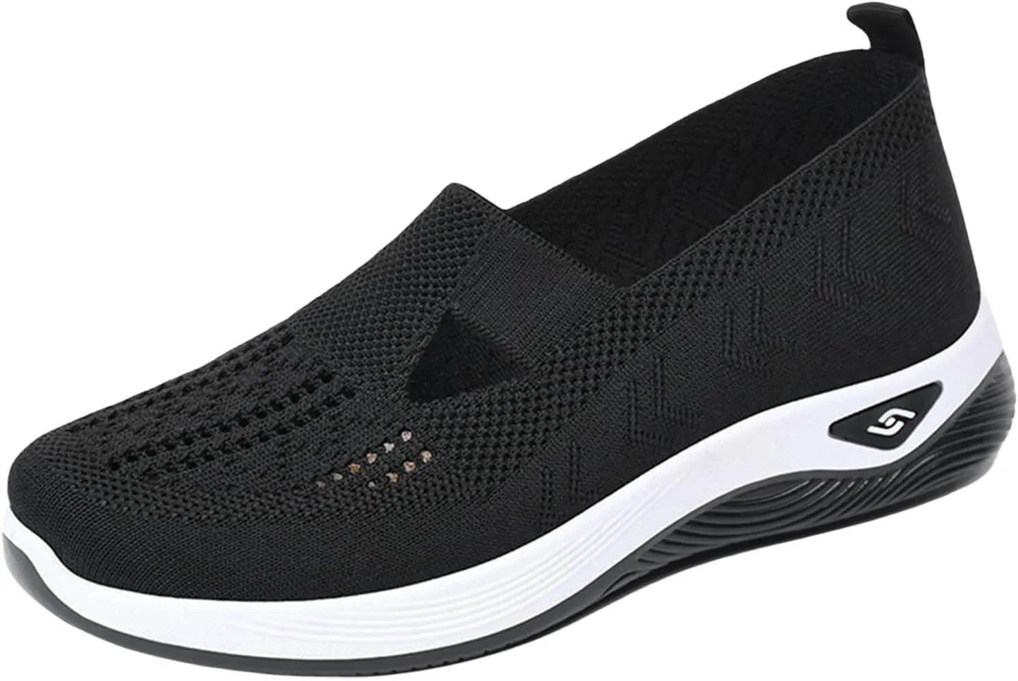 ZWRXW Women's Walking Shoes Orthopedic Breathable Soft Slip On Casual Mesh-Comfortable Tennis Workout Sneakers Non Slip Lightweight Casual Breathable Tennis Shoes Work Shopping Travel